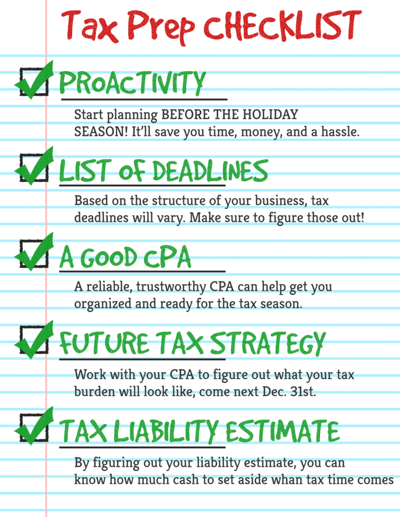 tax prep checklist